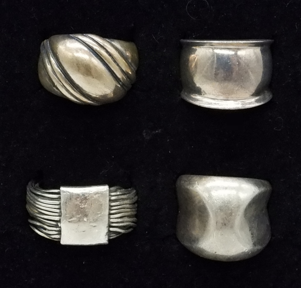 4 Sterling Silver Fashion Rings
