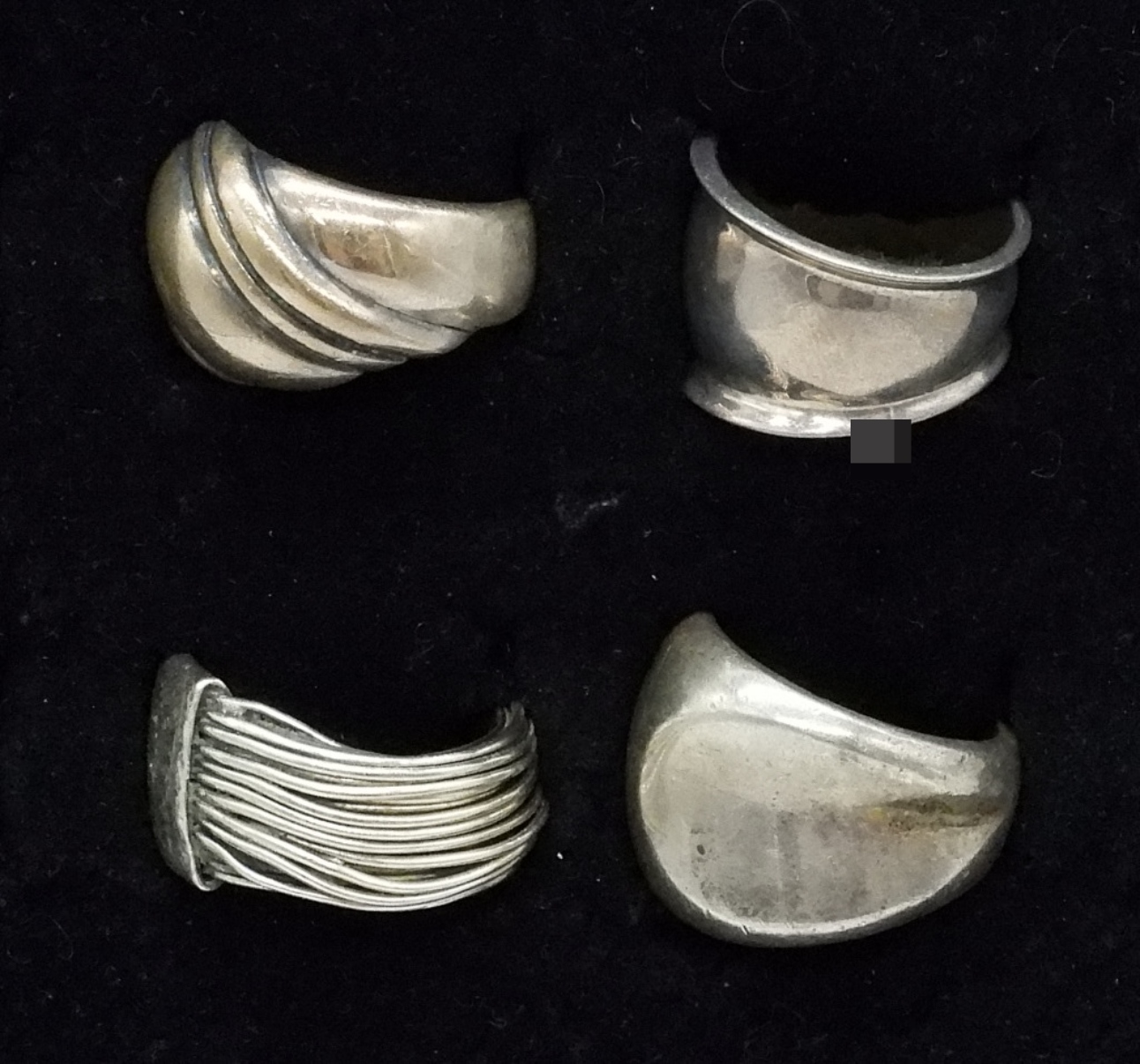 4 Sterling Silver Fashion Rings