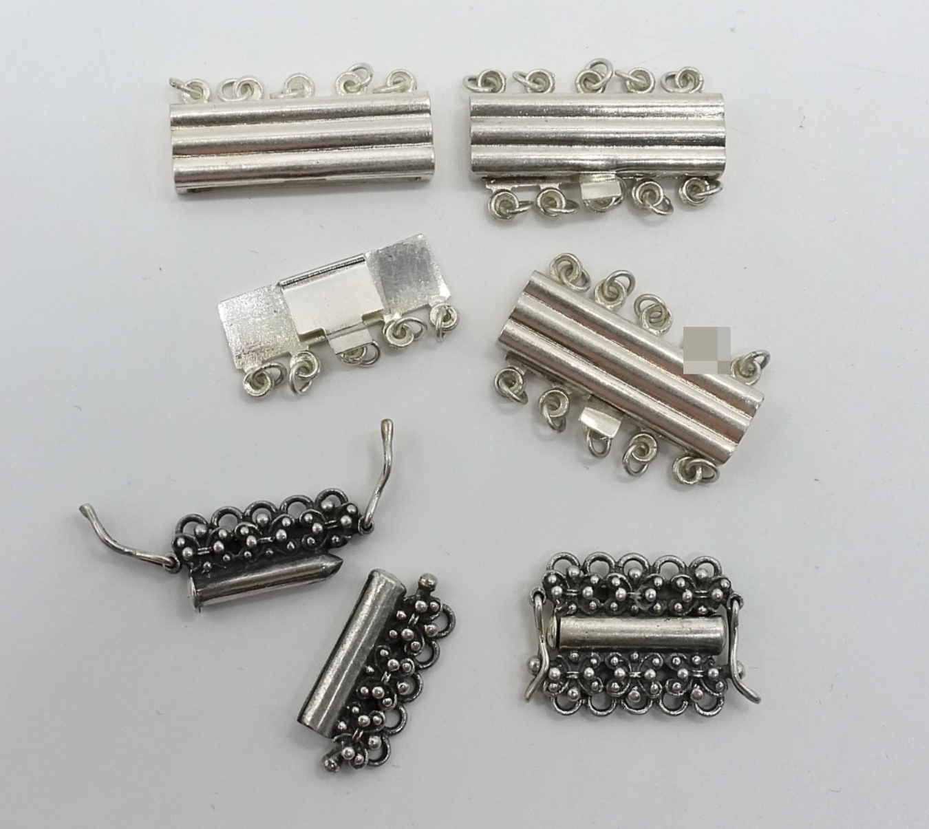 Sterling Silver Multi-Strand Clasp Lot