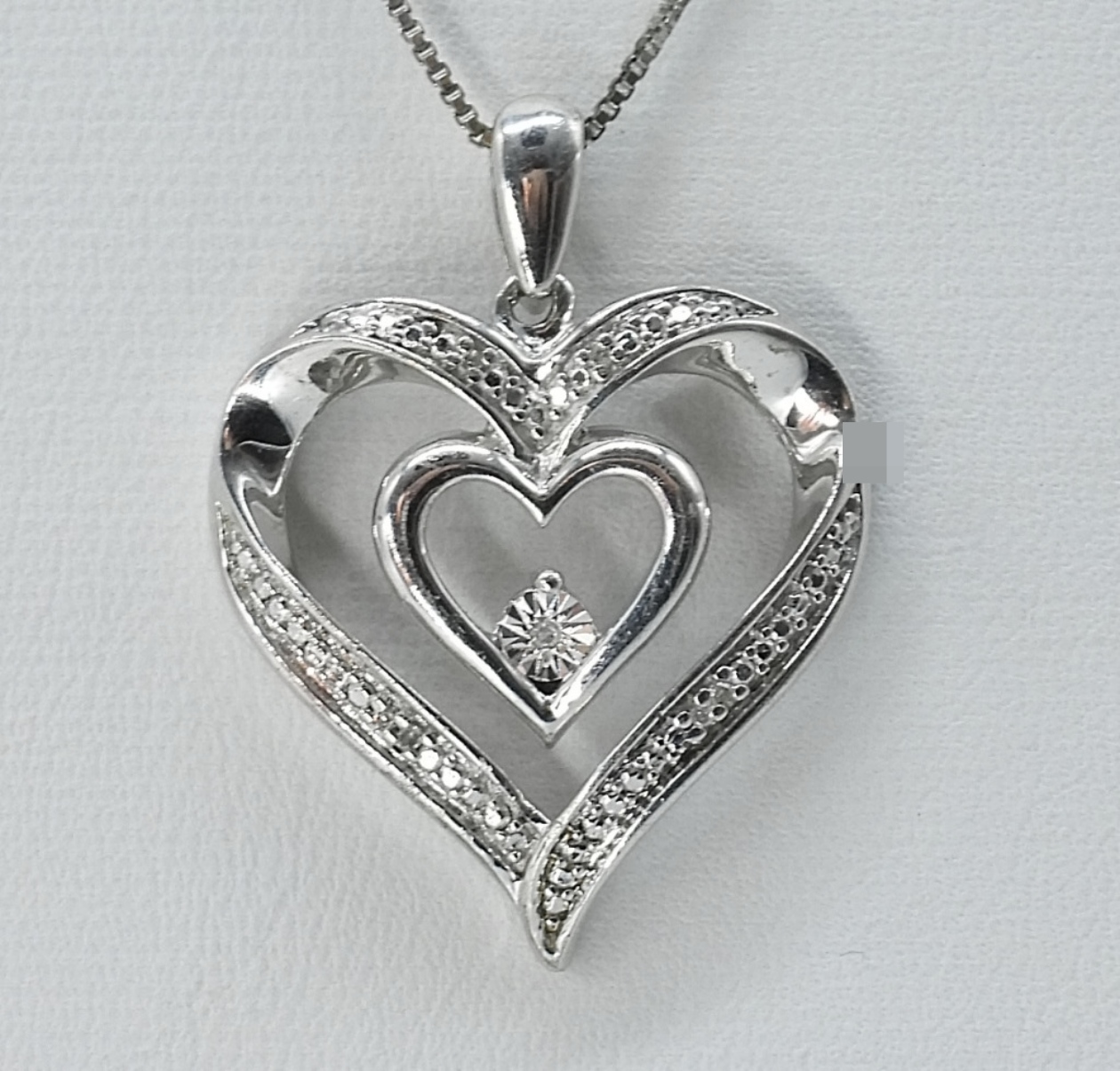 Sterling Silver Heart Pendant Necklaces & Earrings