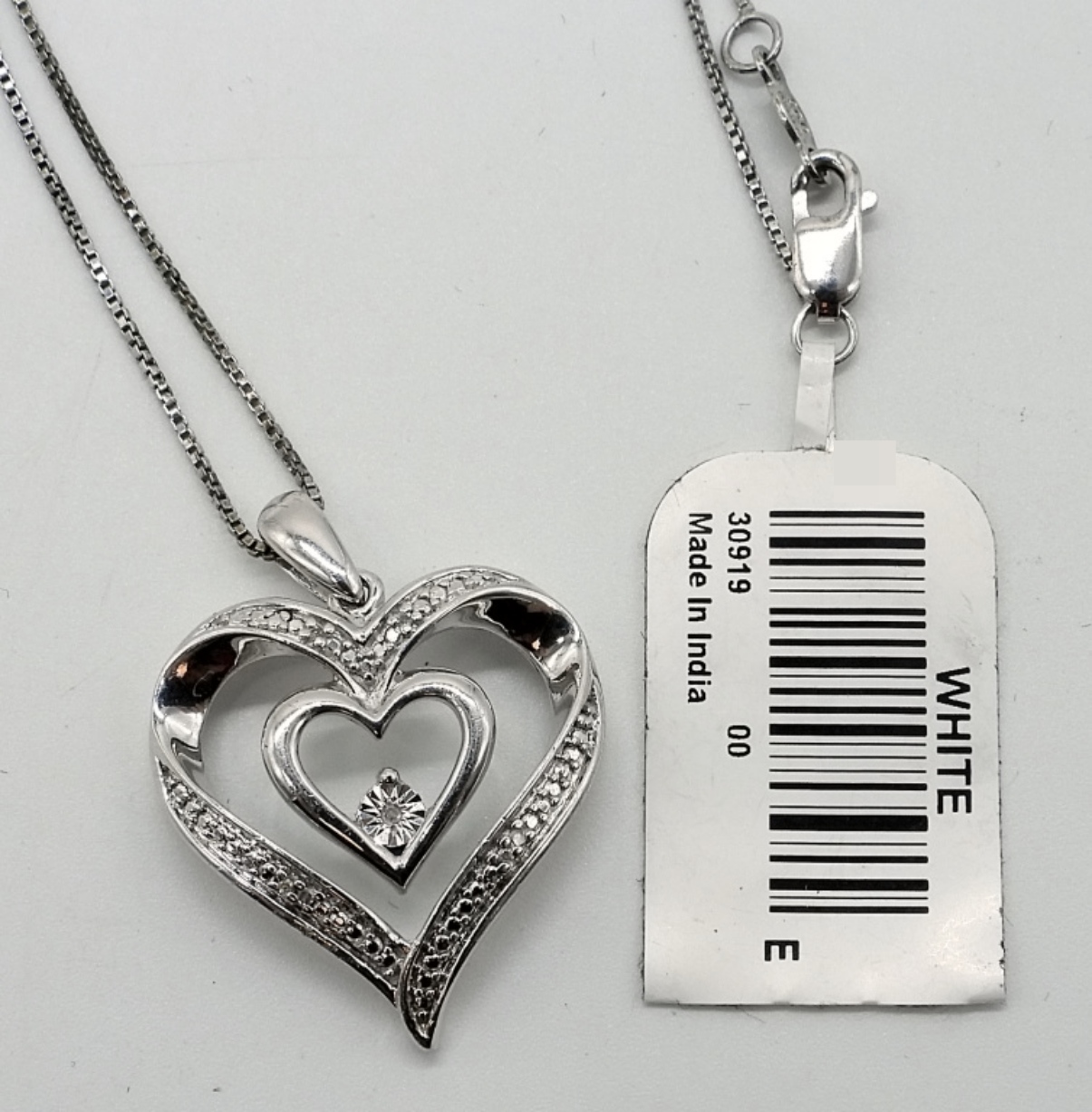 Sterling Silver Heart Pendant Necklaces & Earrings