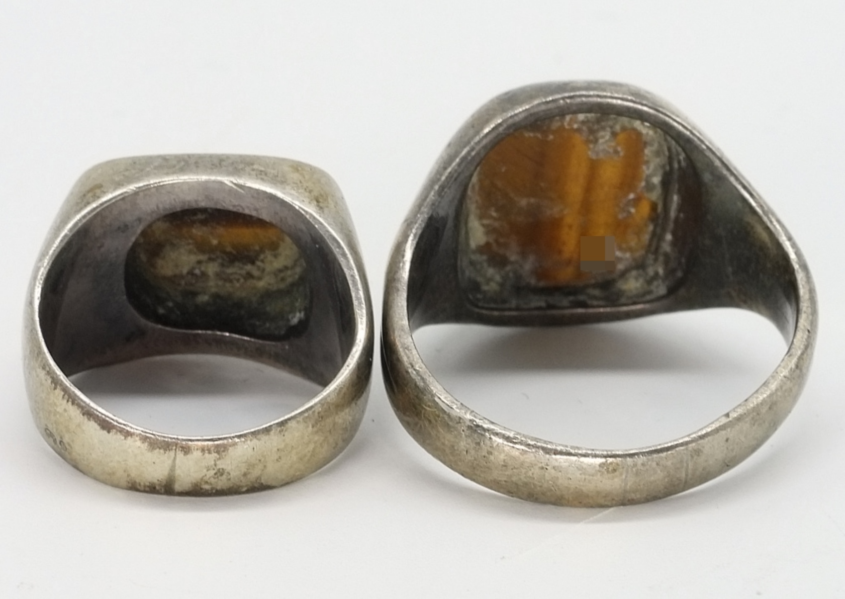 Sterling Tiger's Eye Rings & Cuff