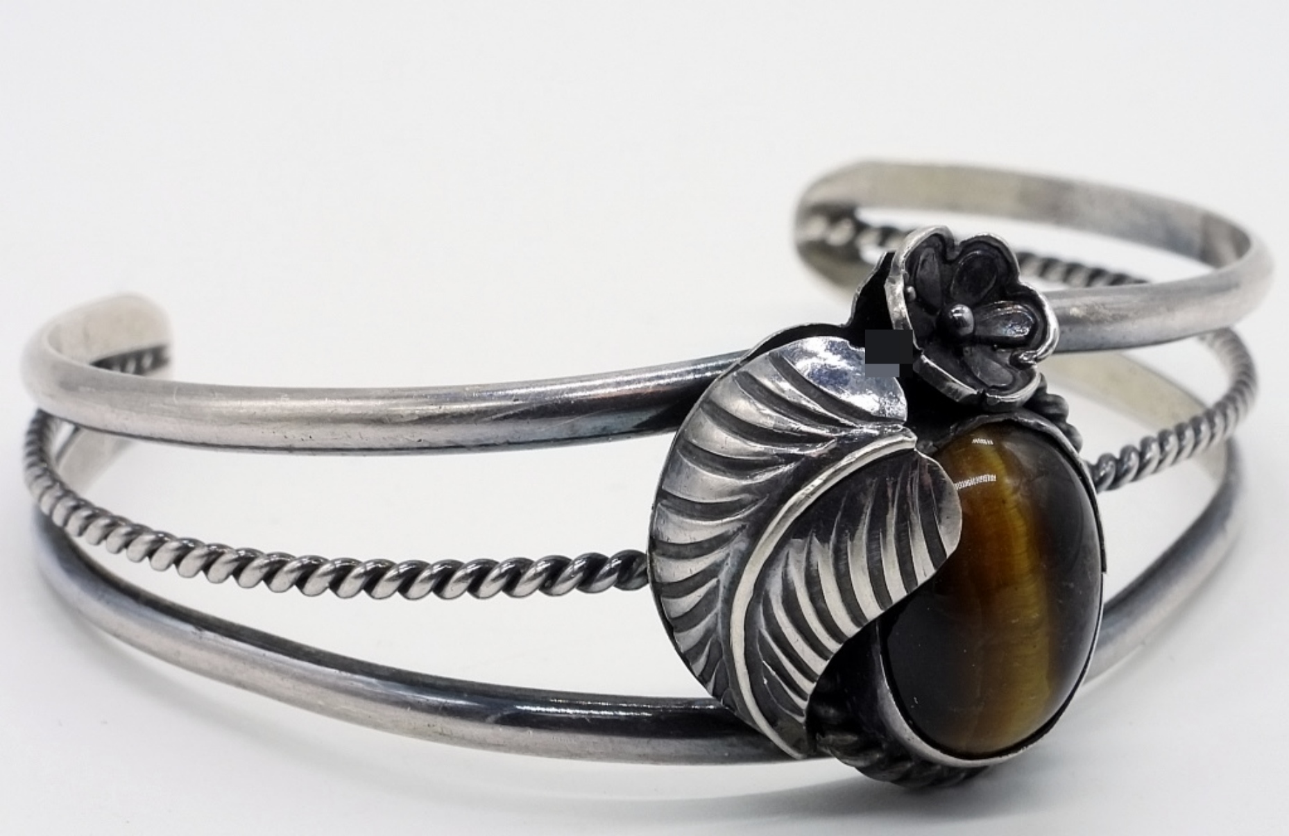Sterling Tiger's Eye Rings & Cuff
