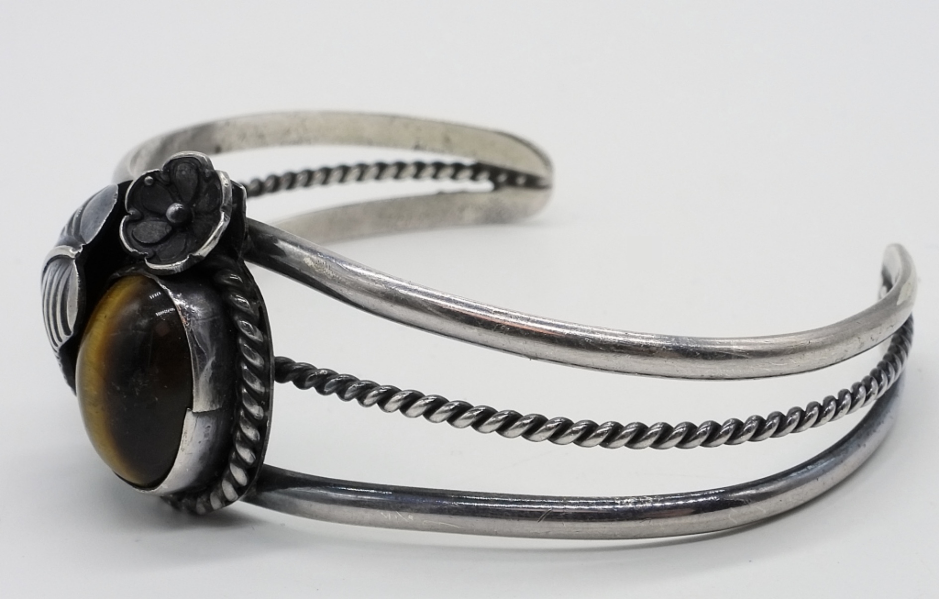 Sterling Tiger's Eye Rings & Cuff