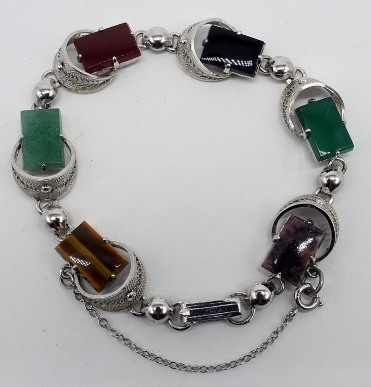 3 Piece Sterling Onyx Marcasite Jewelry Set