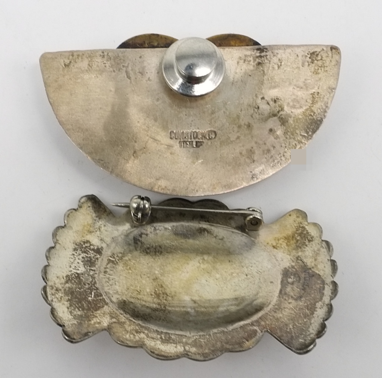 Comstock & Navajo Sterling Brooch Lot