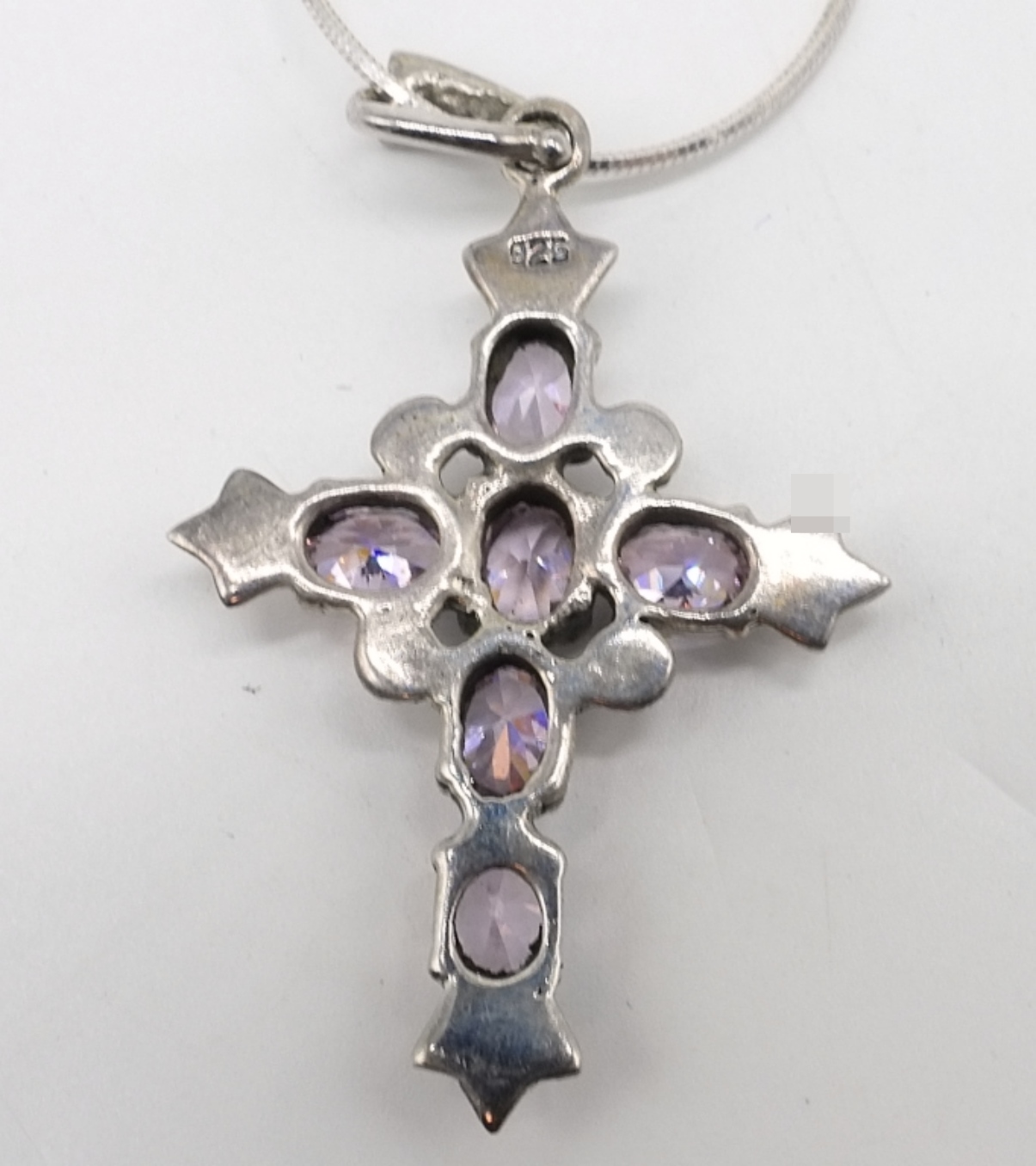 3 Sterling Silver Cross Pendants & Chain