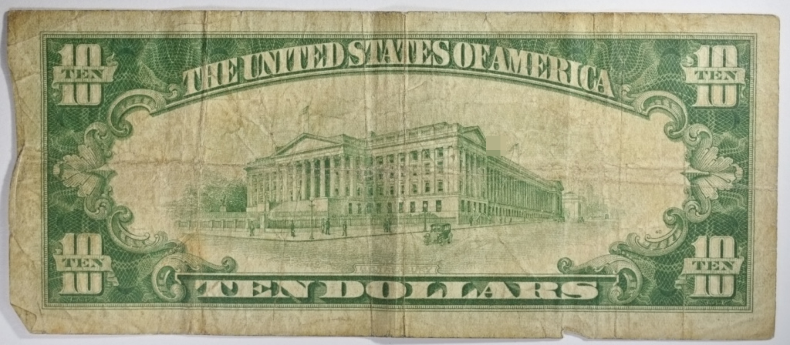 1928 $10 Gold Certificate SN A59877141A