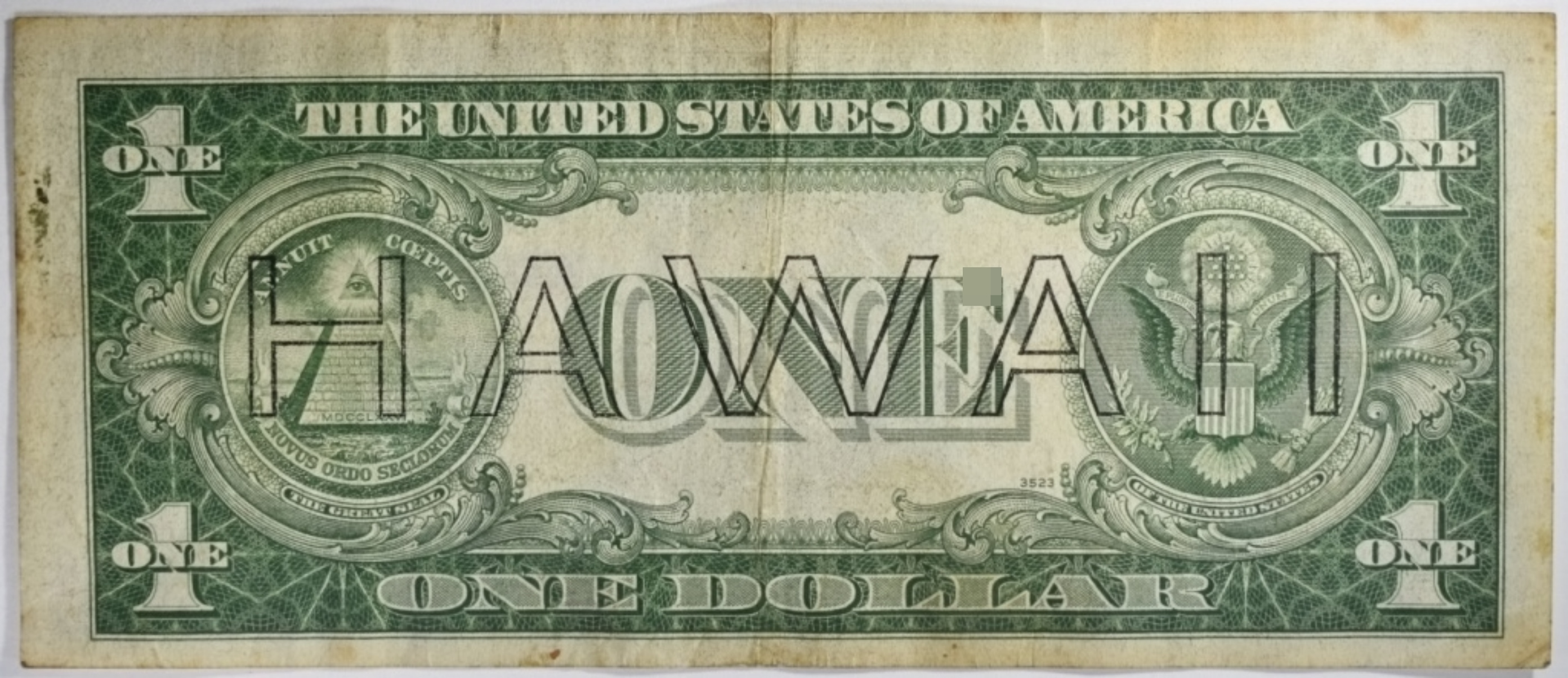 1935A $1 Hawaii Silver Cert. SN P36410874C