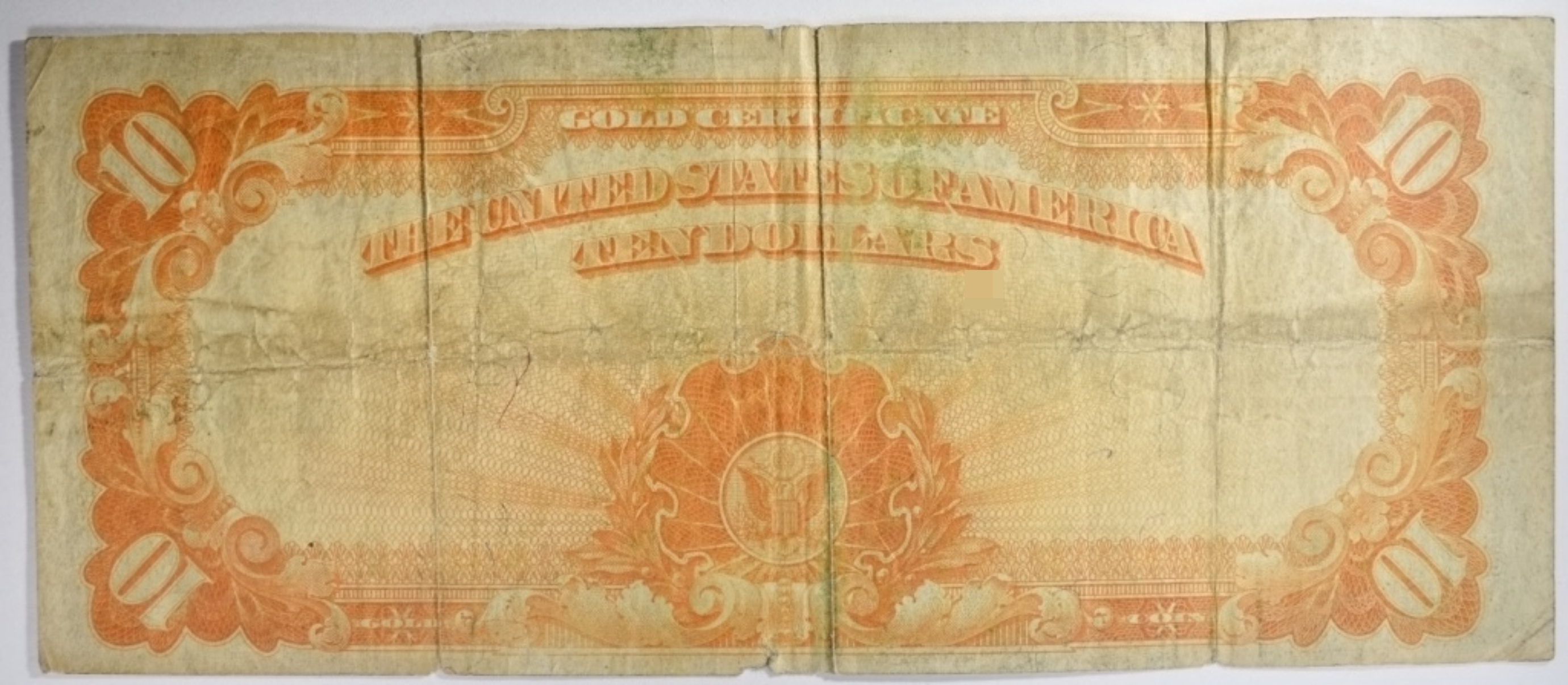 1922 $10 Gold Cert. SN H95834708