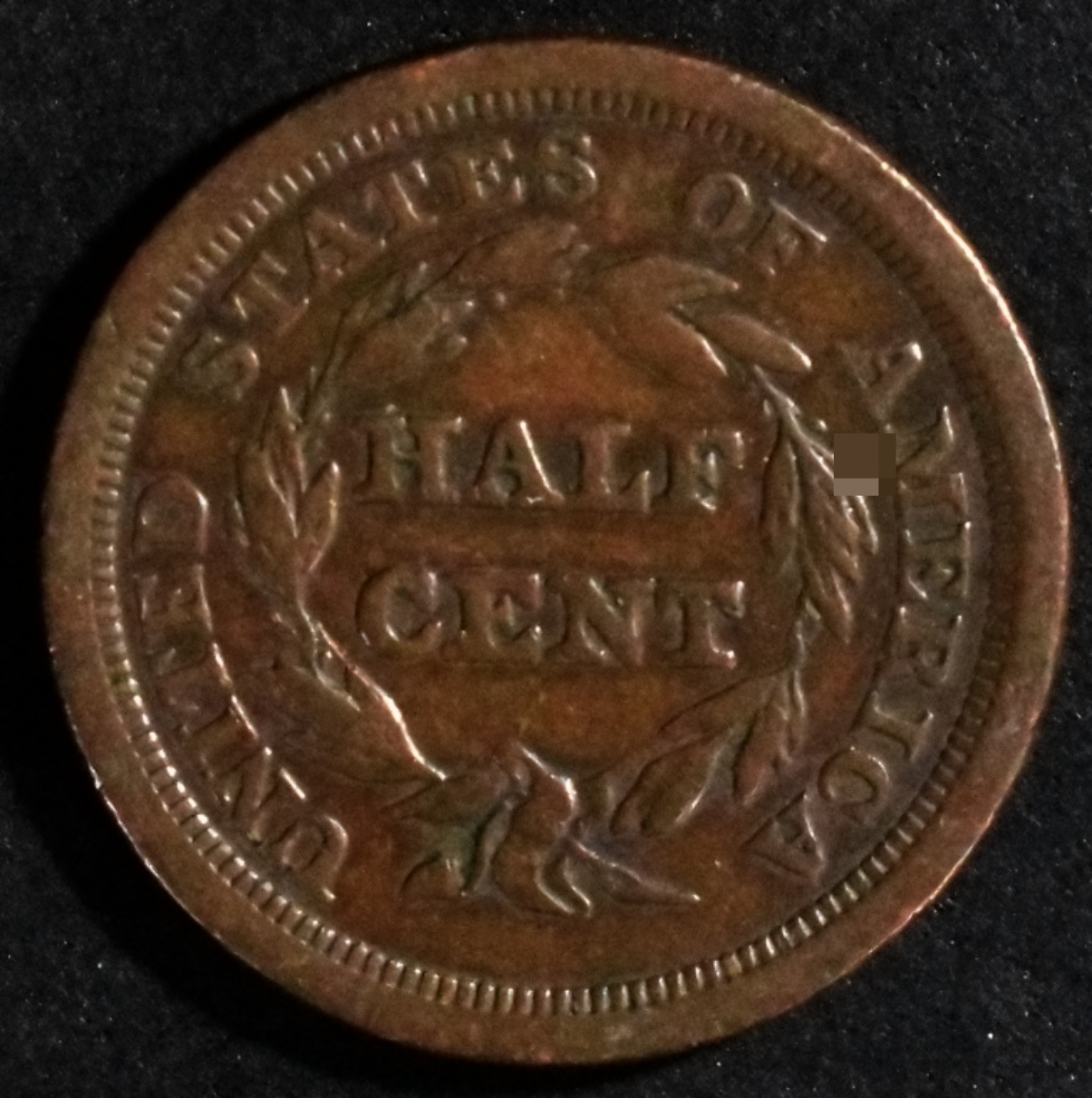 1851 Braided Hair Half Cent