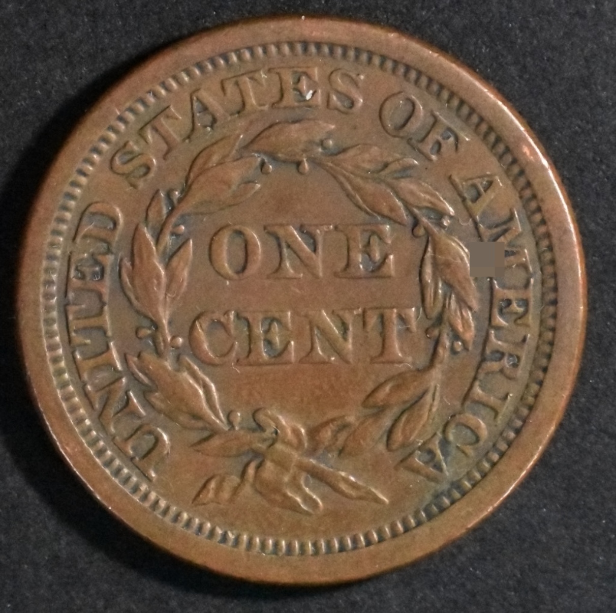 1855 Slanted 55 Large Cent
