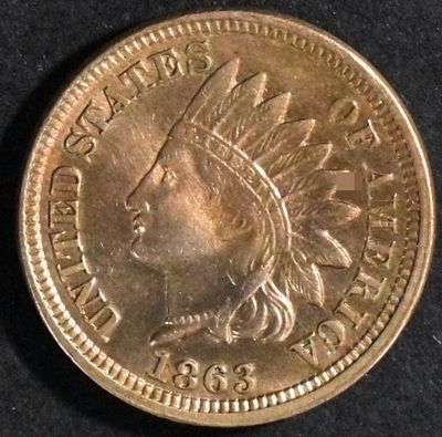 1863 Indian Head Cent