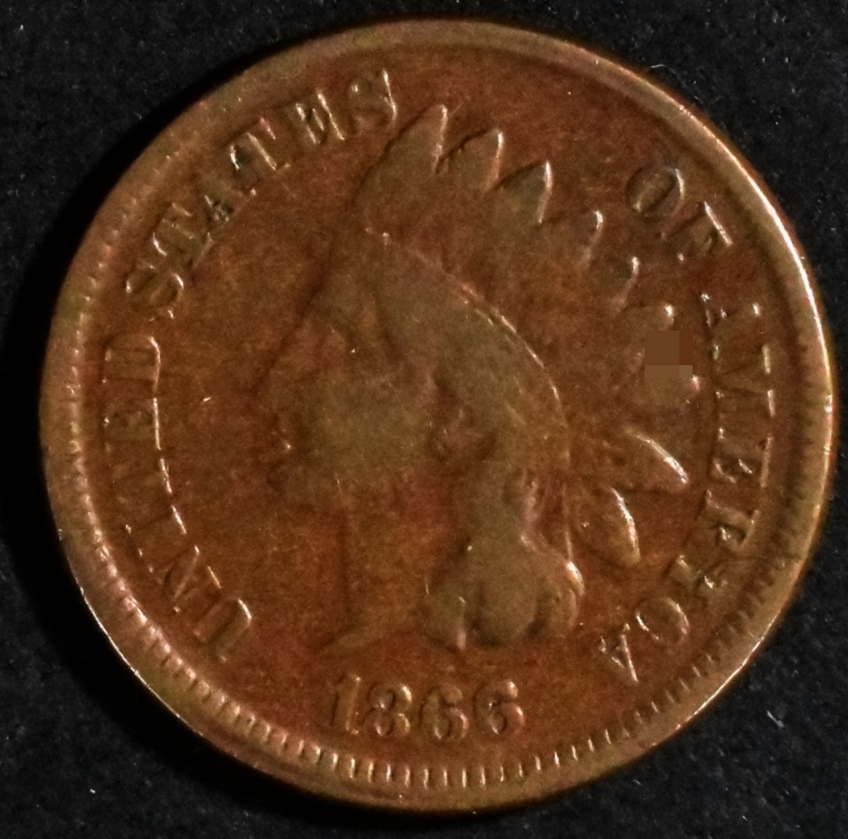 1866 Indian Head Cent