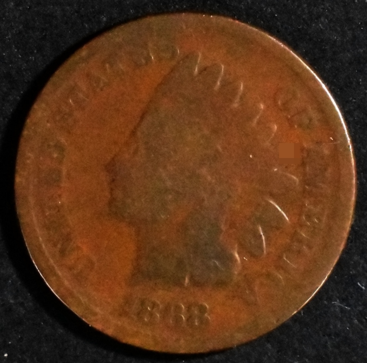 1868 Indian Head Cent