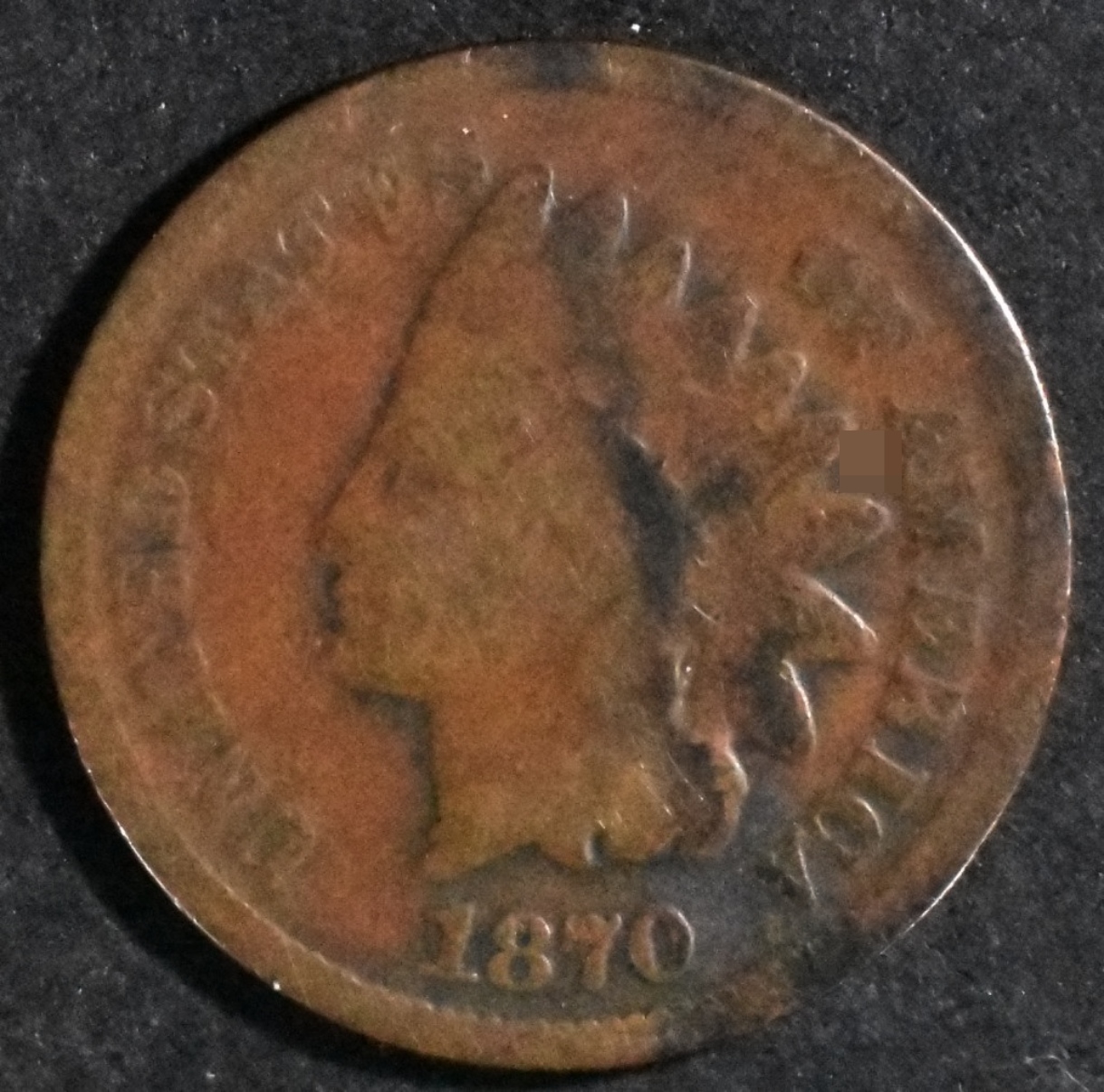 1870 Indian Head Cent