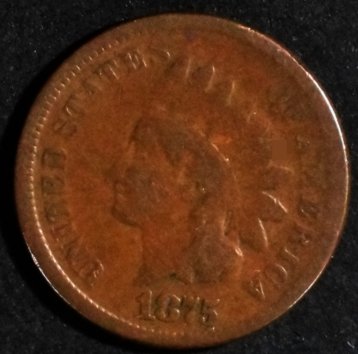 1875 Indian Head Cent