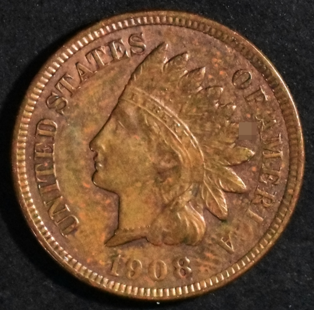 1908 Indian Head Cent