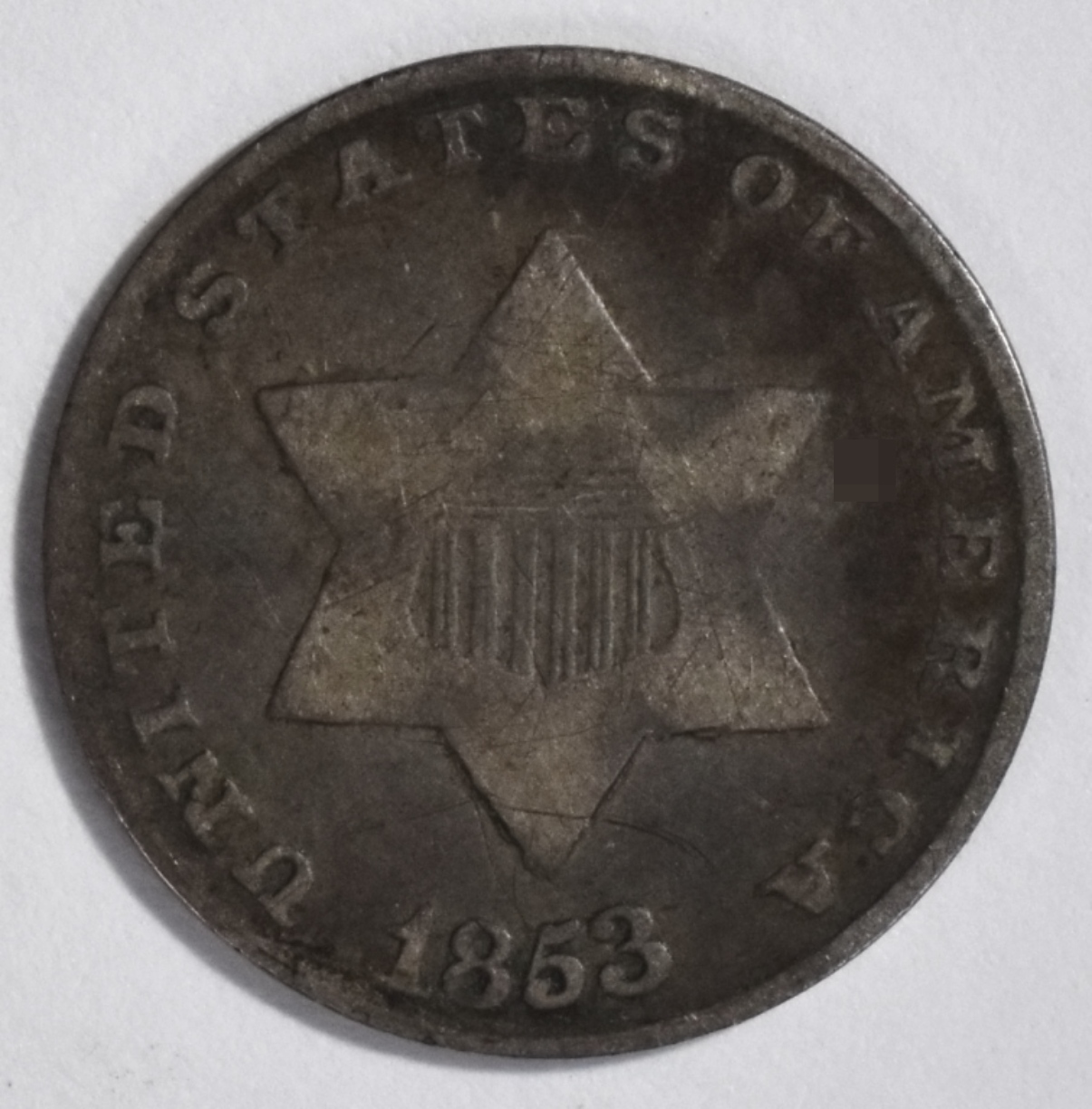 1853 3 Cent Silver
