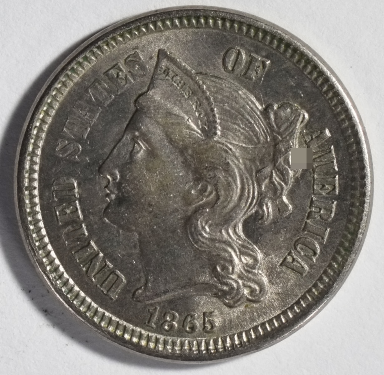 1865 3 Cent Nickel