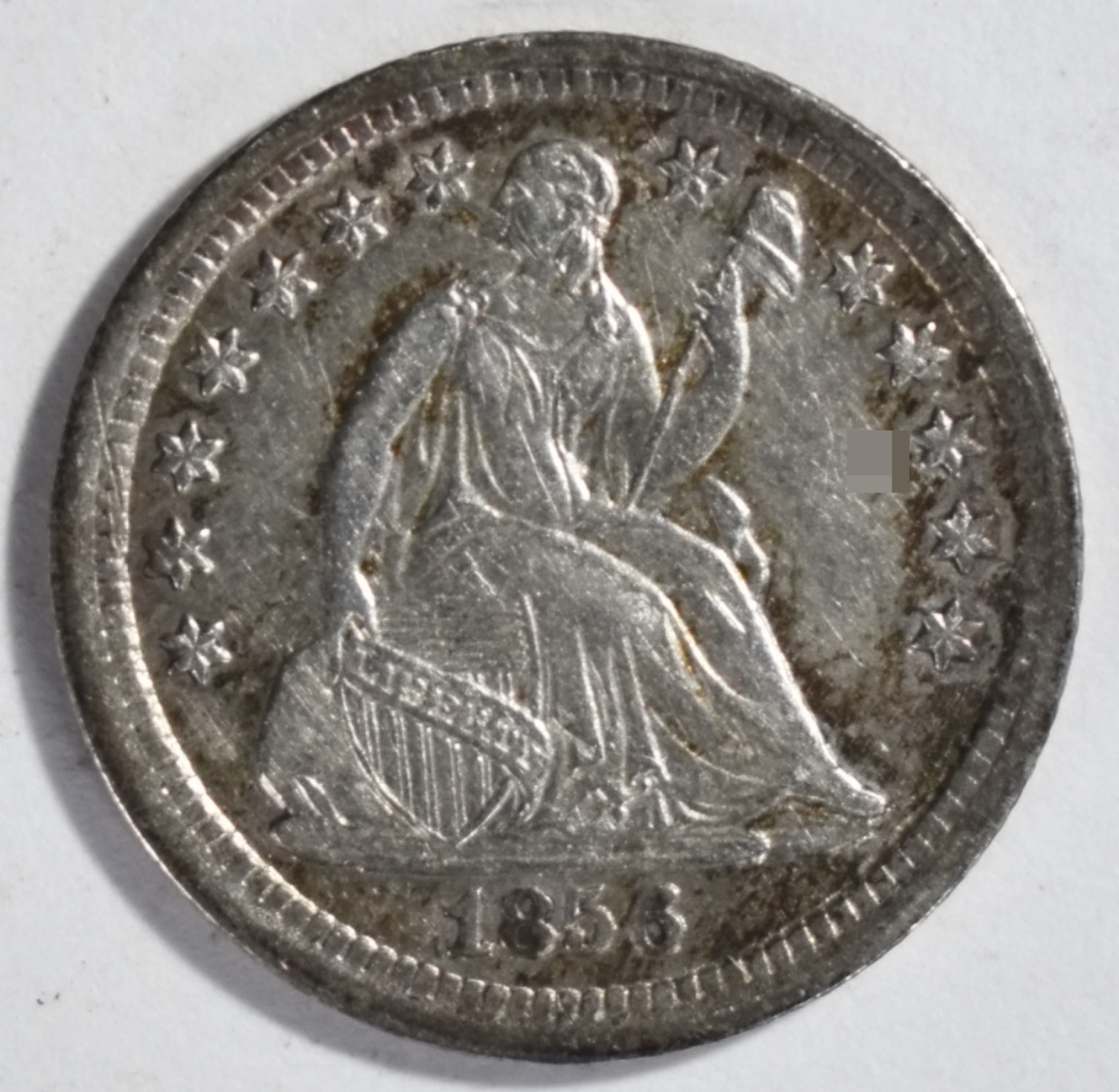 1856 Seated Half Dime