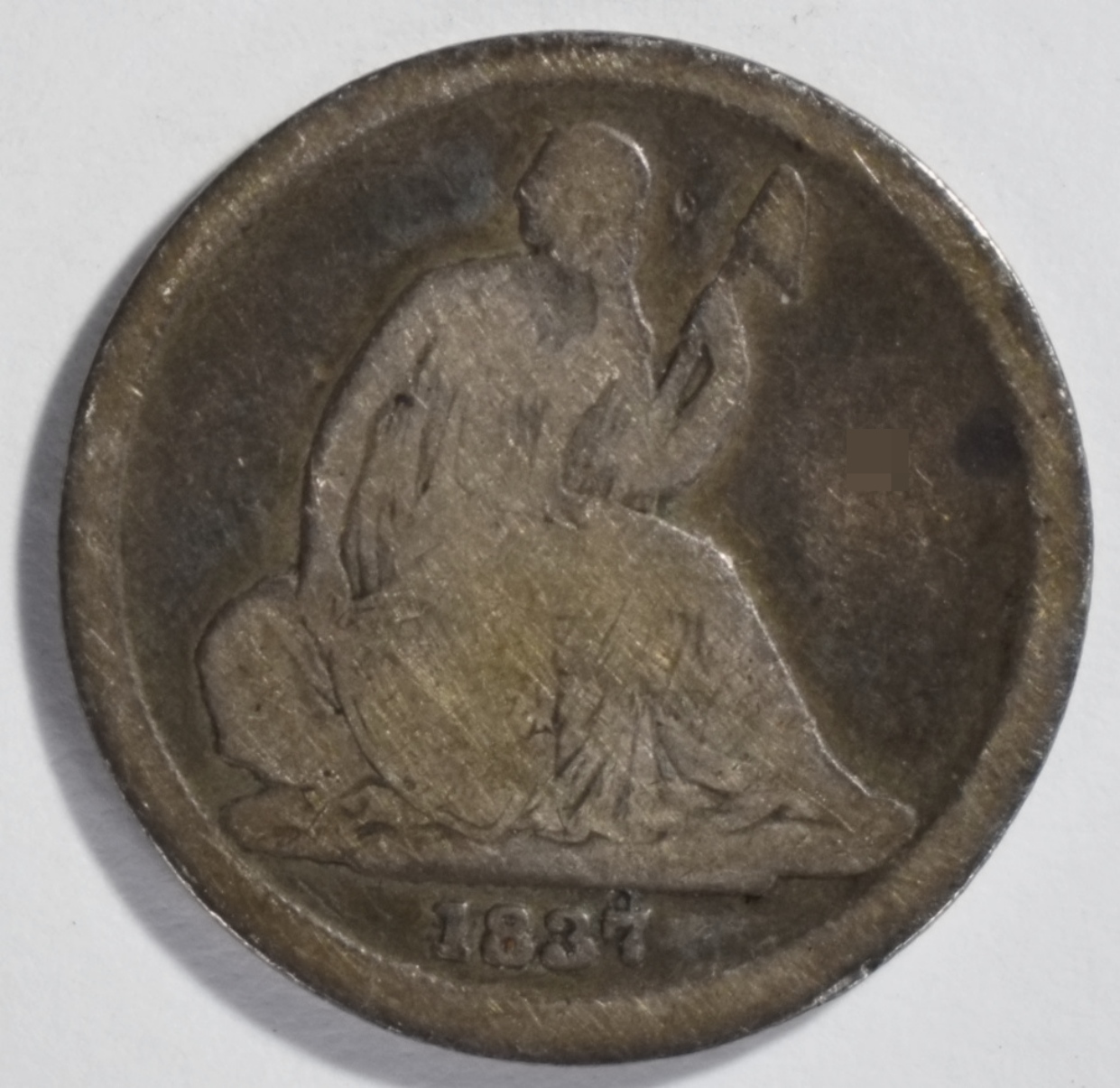 1837 Small Date Seated Dime