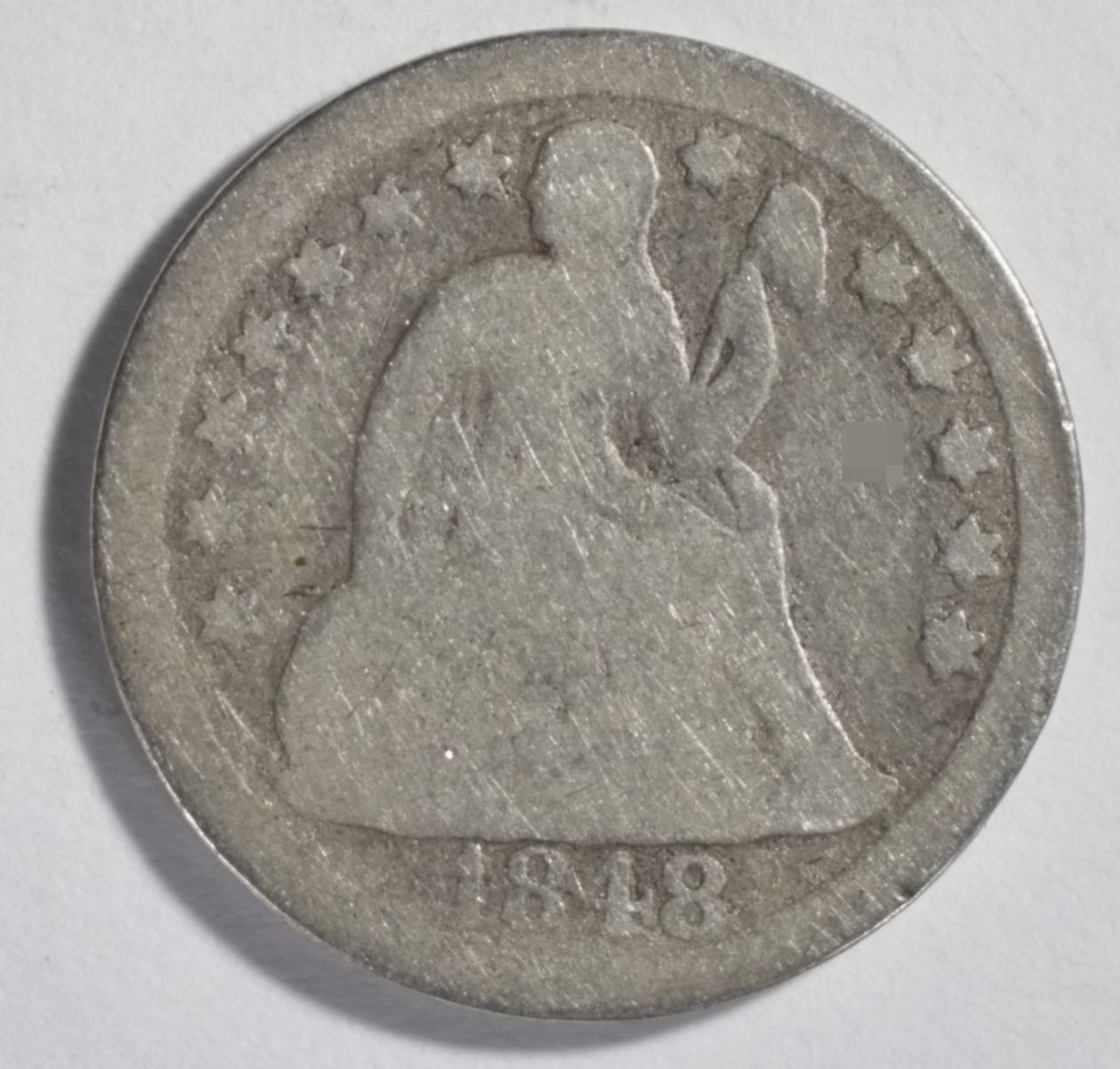 1848 Seated Dime