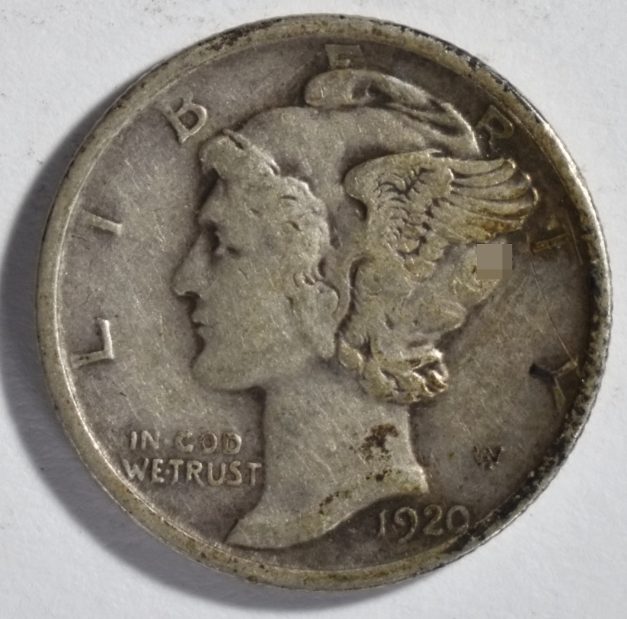 1920-D Mercury Dime