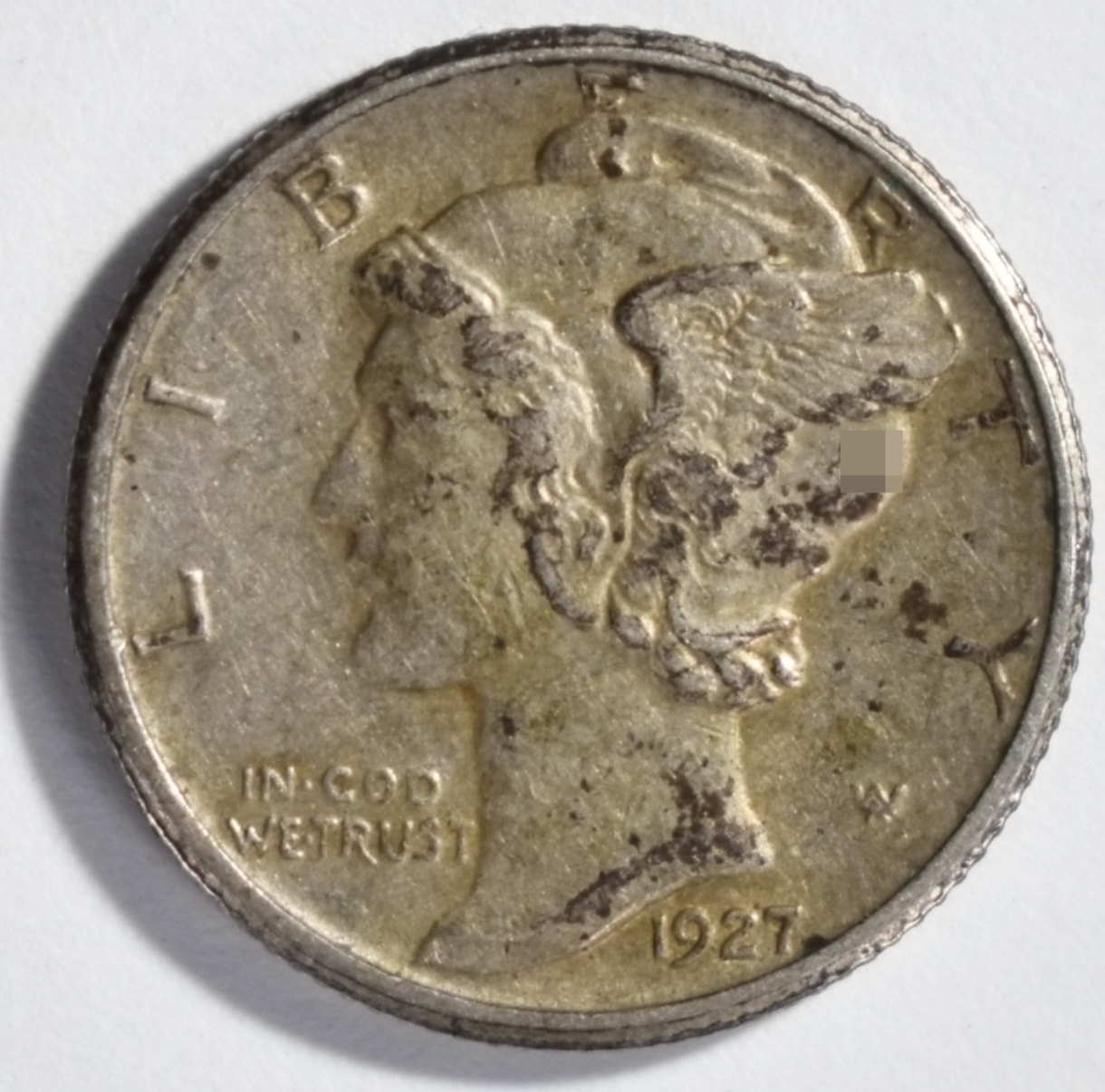 1927-S Mercury Dime