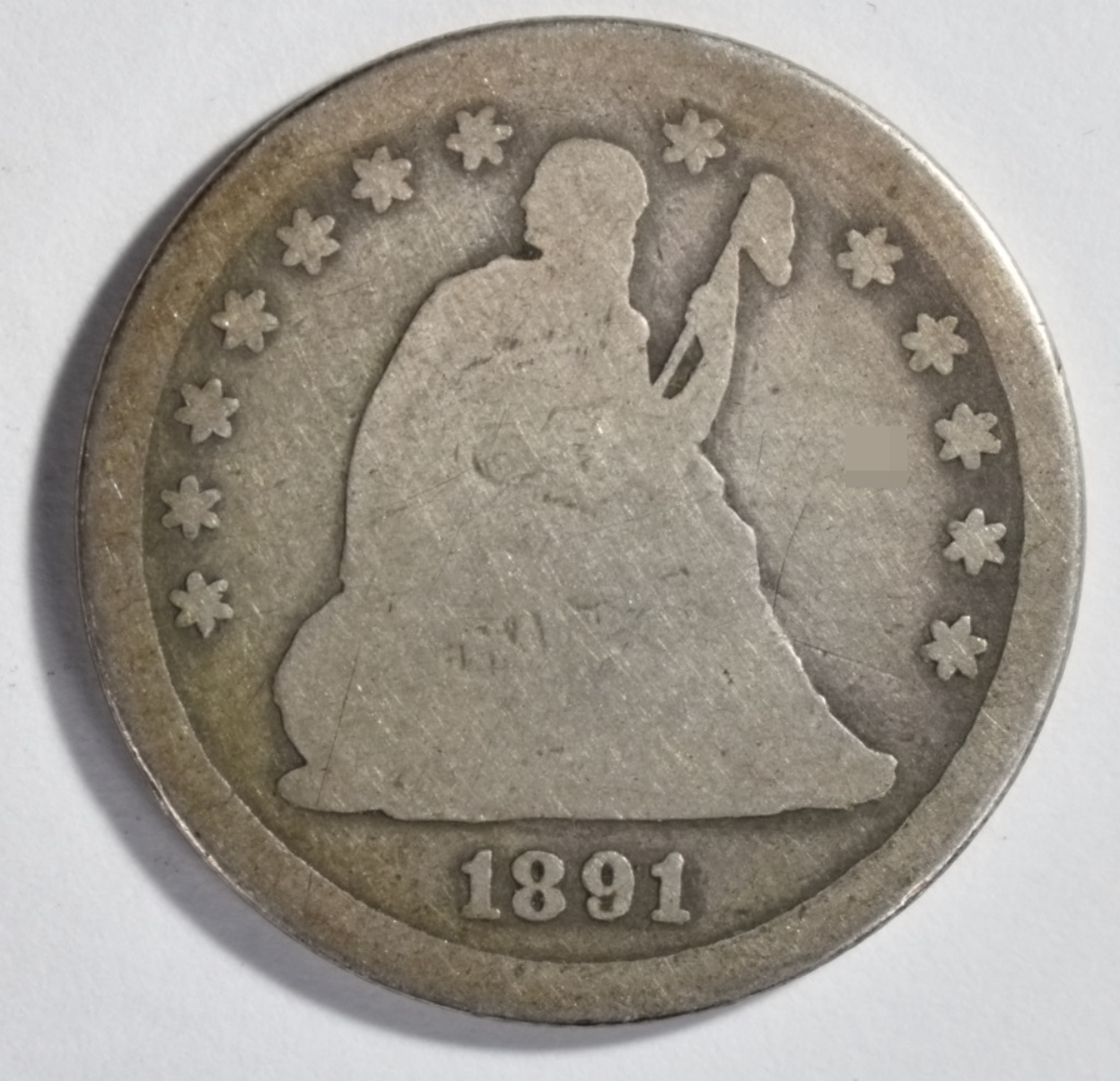 1891-O Seated Quarter, Rare Date