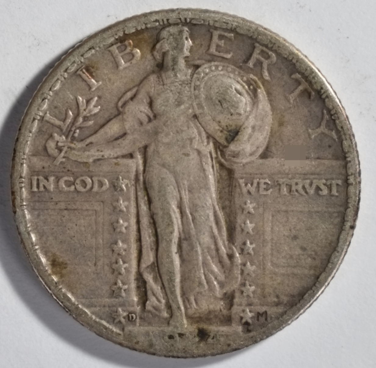 1924-D Standing Quarter