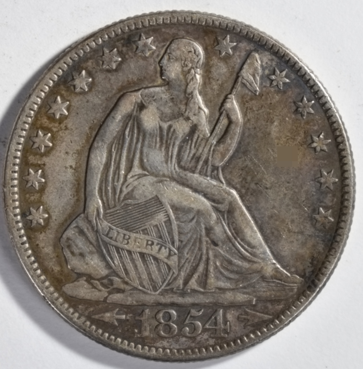 1854-O Arrows Seated Half Dollar