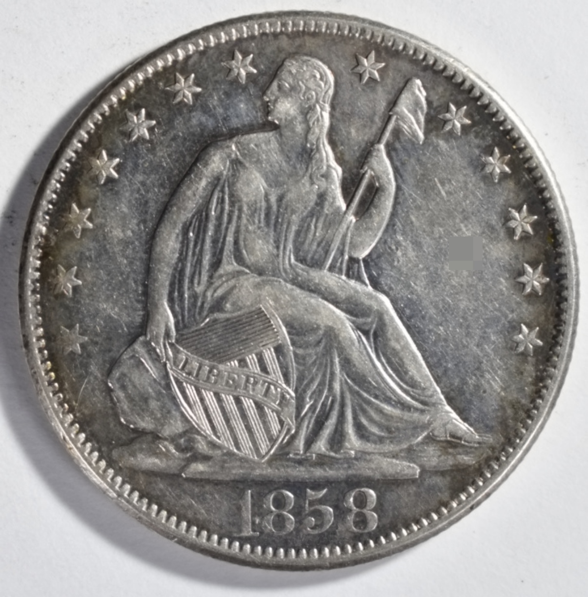 1858-O Seated Half Dollar