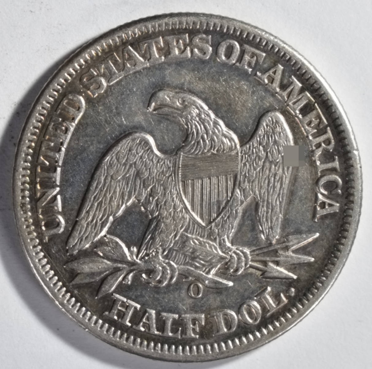 1858-O Seated Half Dollar