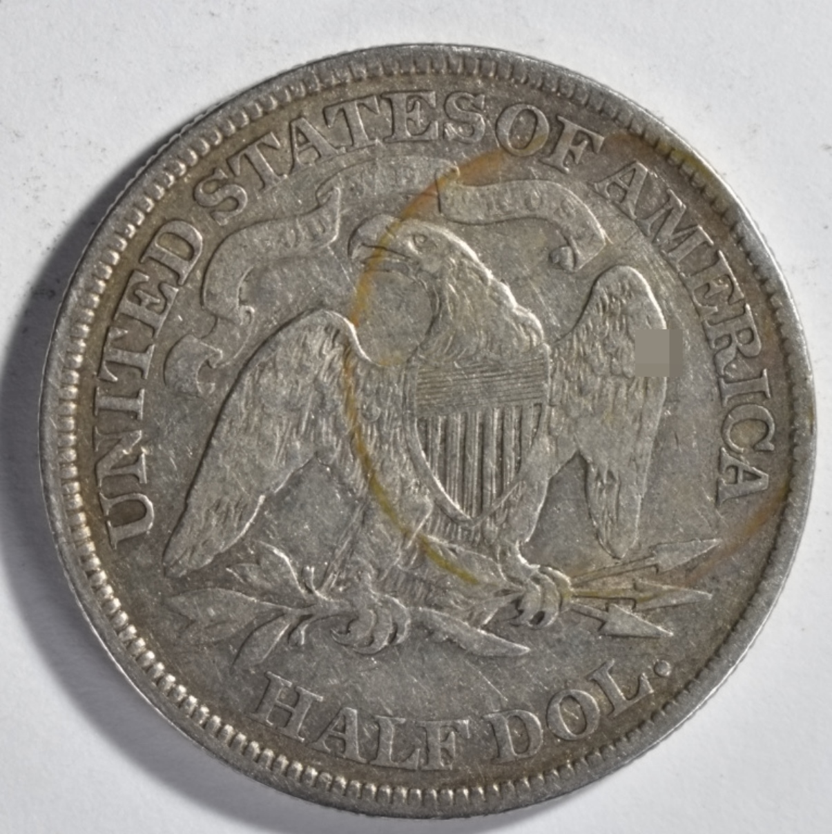 1873 Arrows Seated Half Dollar