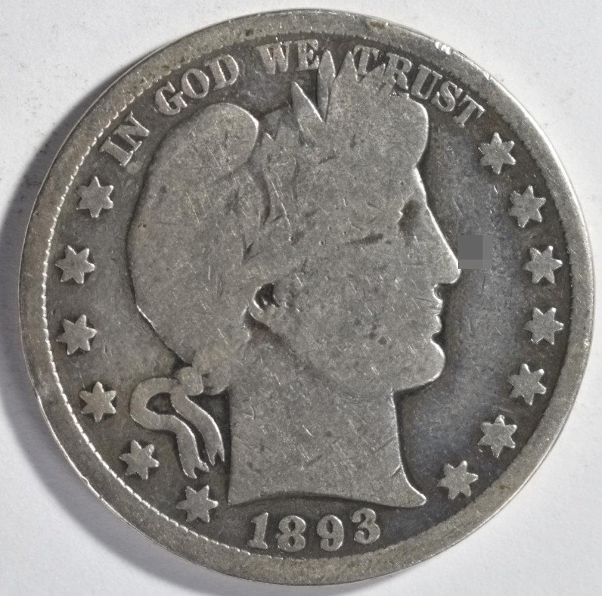 1893-S Barber Half Dollar