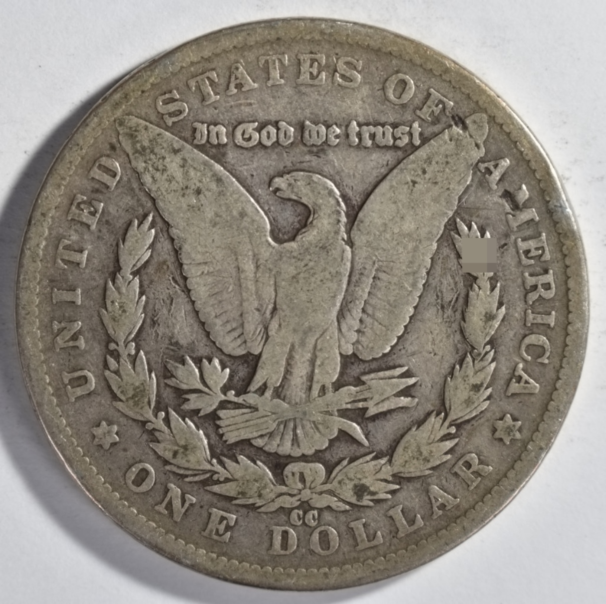 1890-CC Morgan Dollar