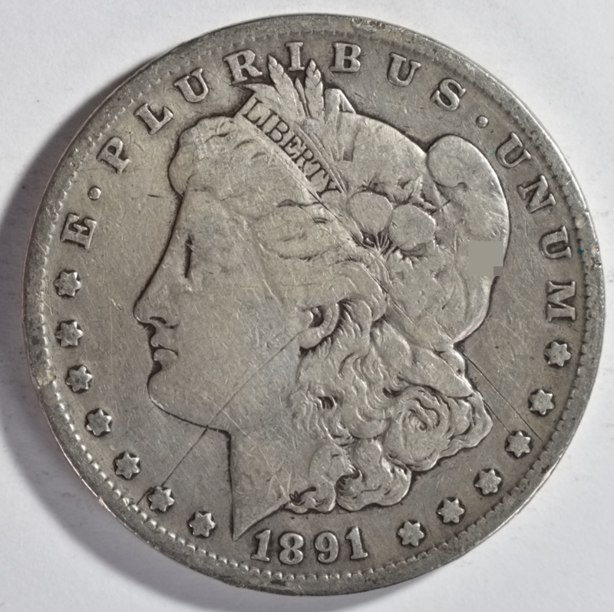 1891-CC Morgan Dollar