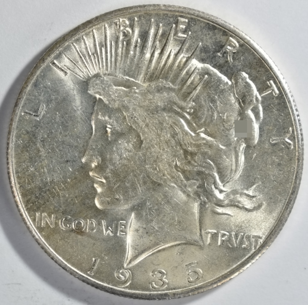 1935-S Peace Dollar