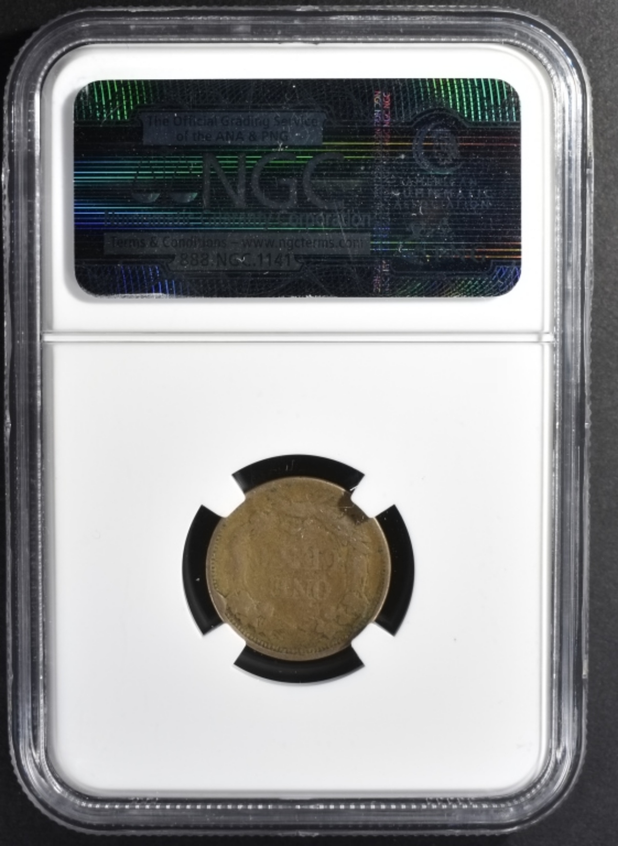 1858 Small Letters Flying Eagle Cent Genuine NGC