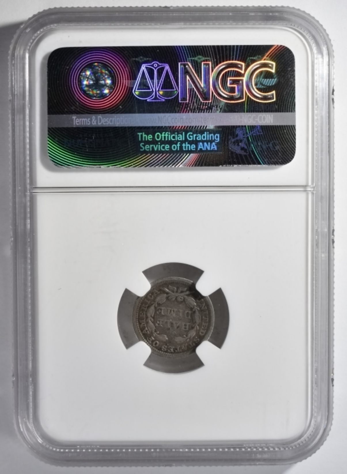 1858 Seated Half Dime Genuine NGC