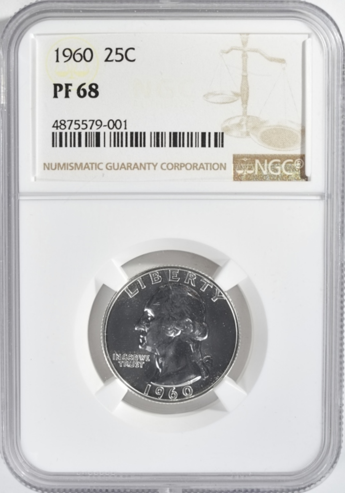 1960 Washington Quarter PF68 NGC