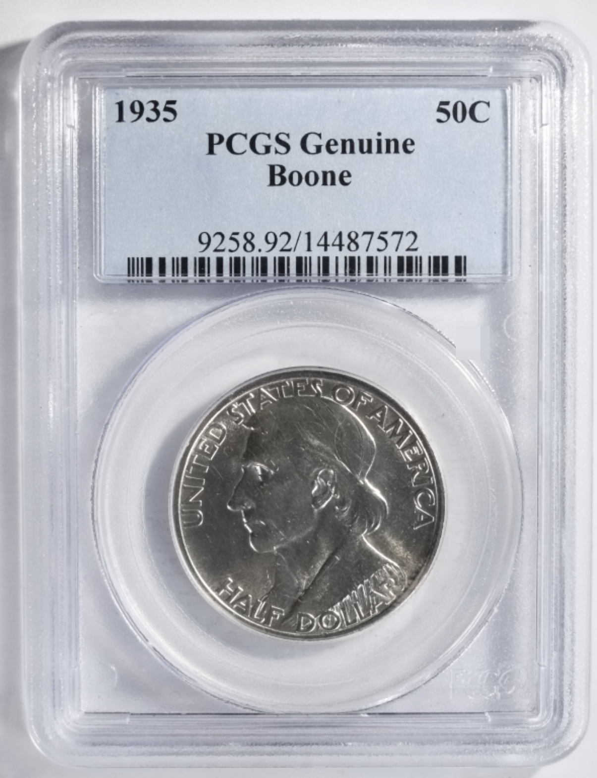 1935 Boone Commem Half Dollar Genuine PCGS