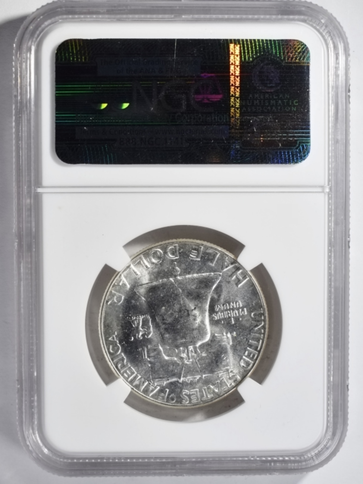 1955 Franklin Half Dollar MS63 FBL NGC