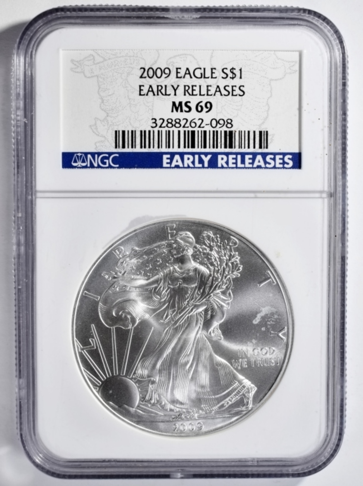 2009 Silver Eagle MS69 NGC Early Releases