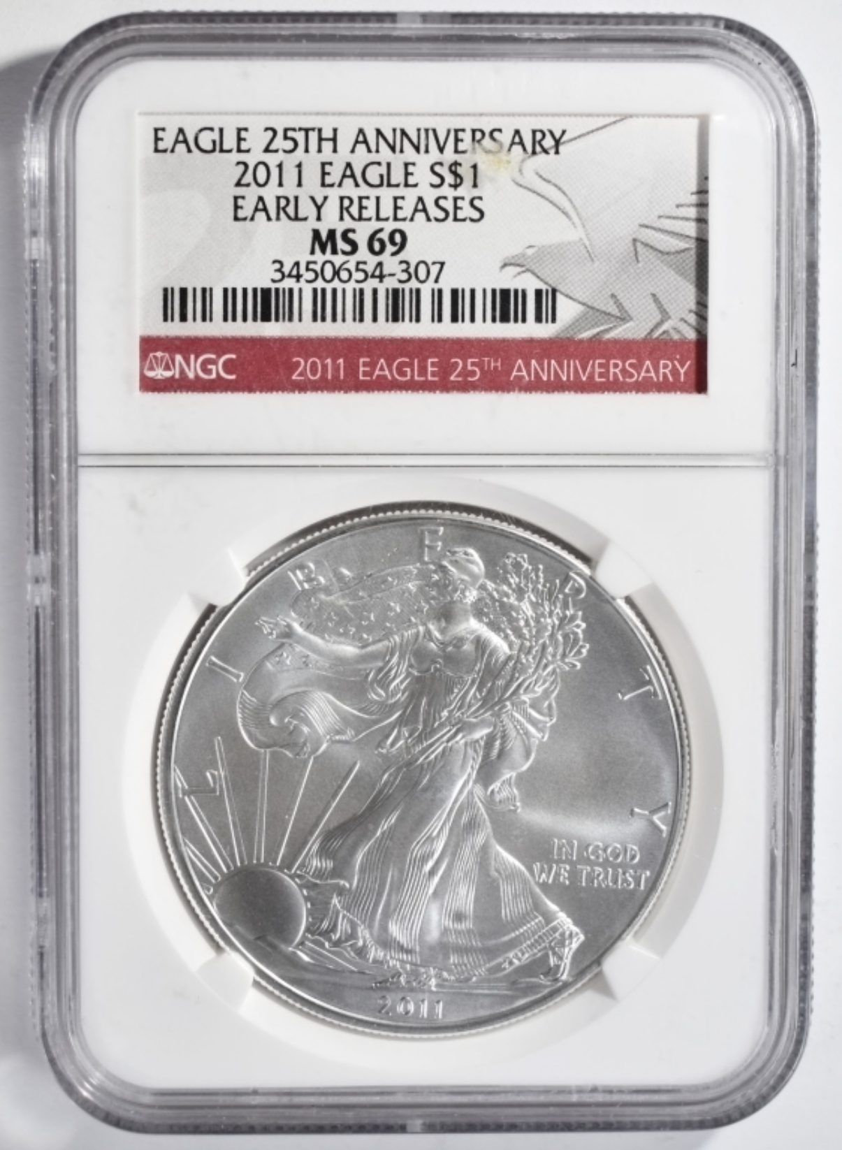 2011 Silver Eagle MS69 NGC Early Releases