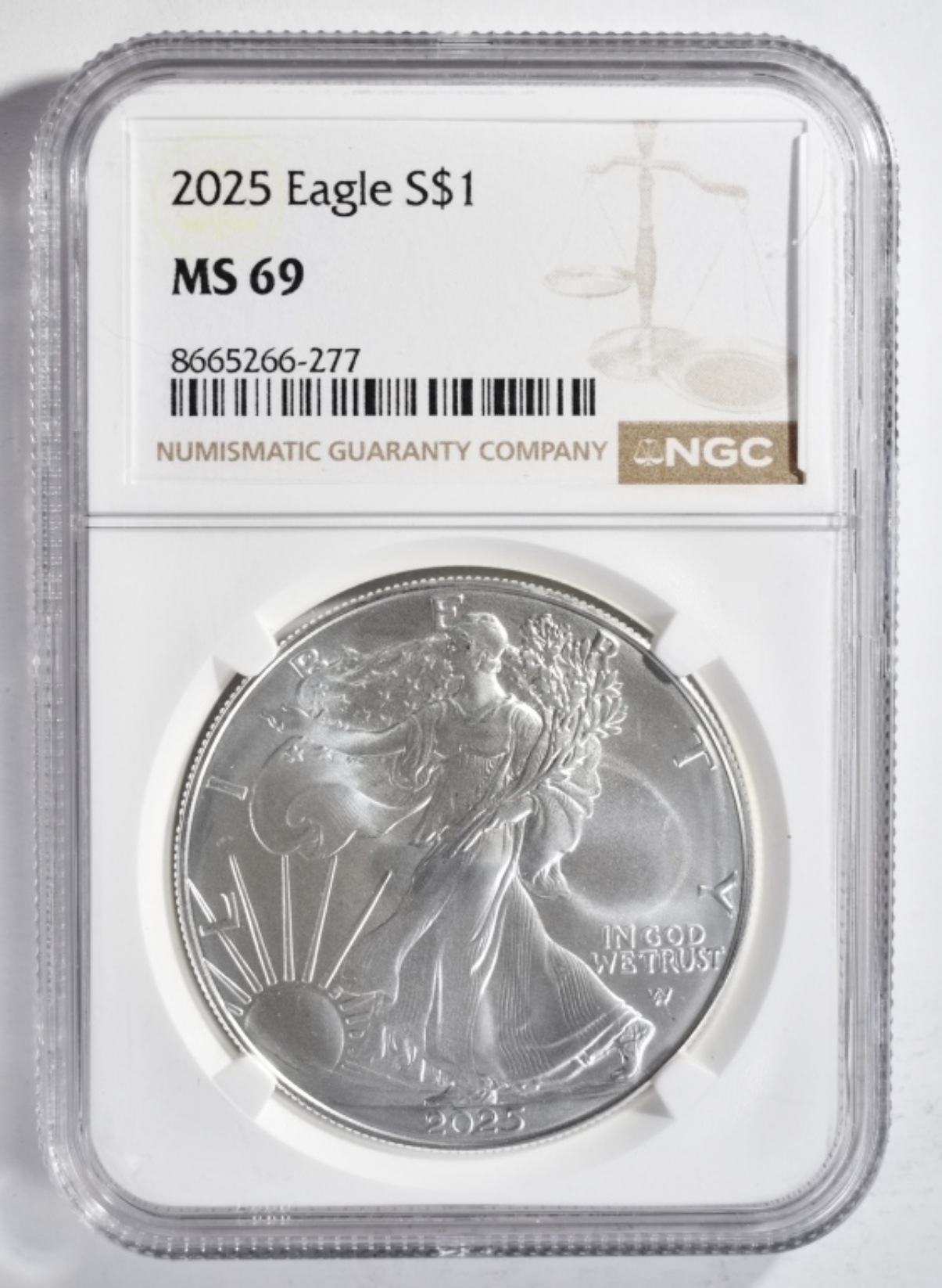 2025 Silver Eagle MS69 NGC
