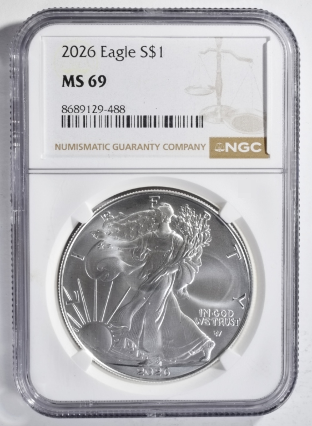 2026 Silver Eagle MS69 NGC