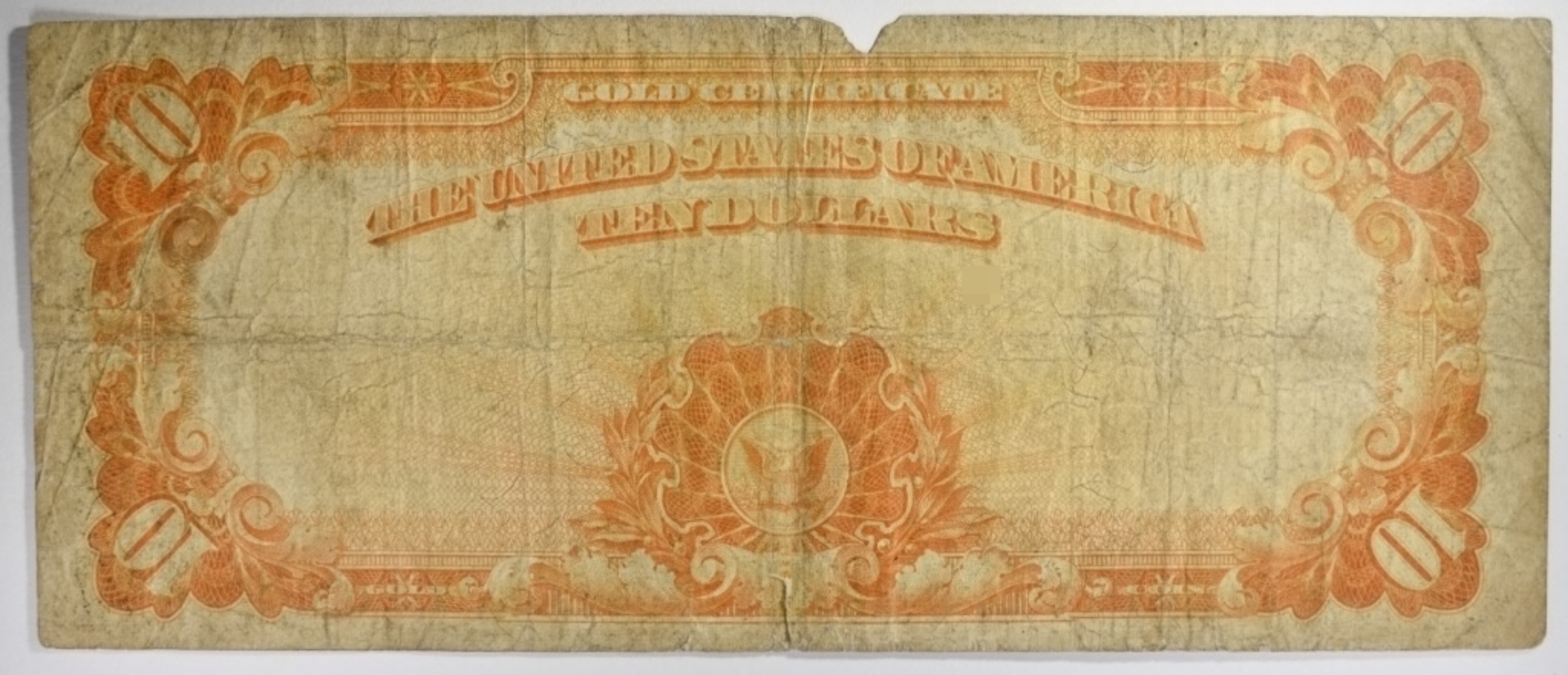 1922 $10 Gold Cert. SN H67509951