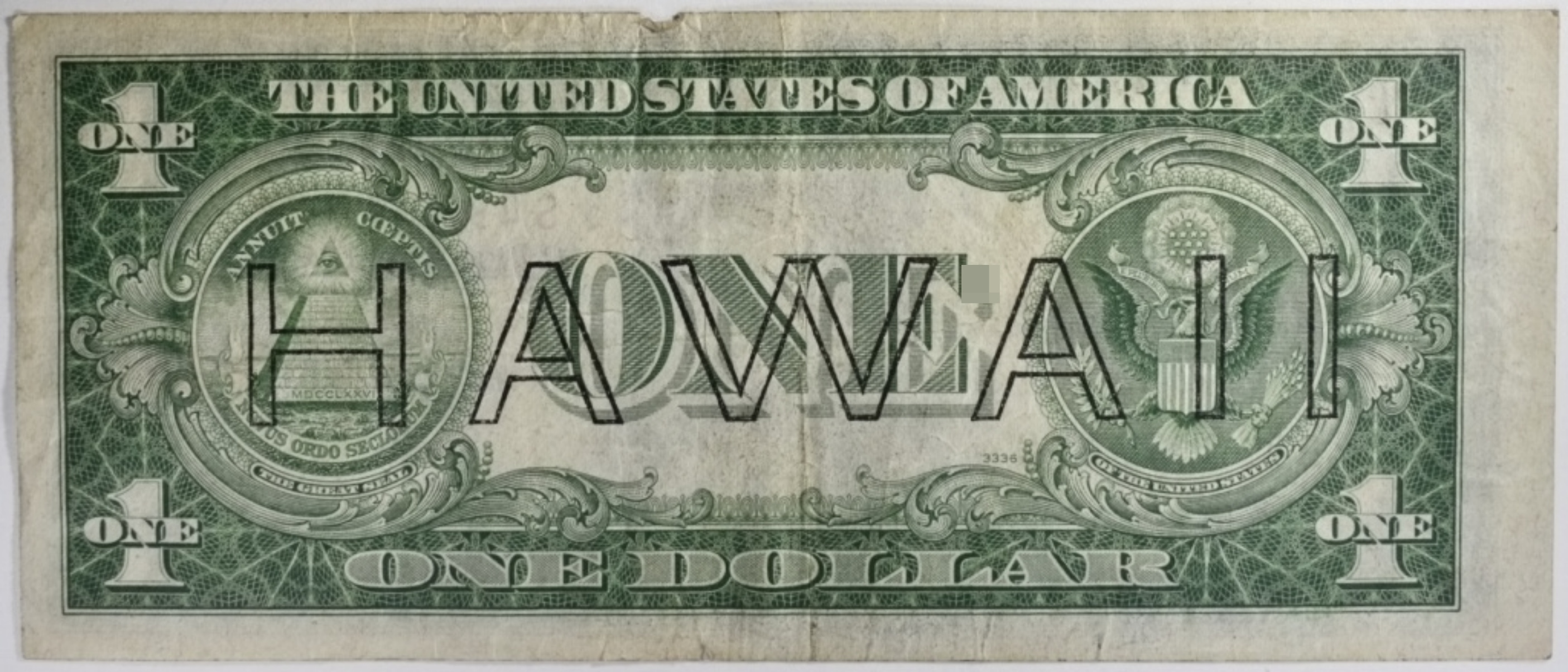 1935A $1 Hawaii Silver Cert. SN S43202771C